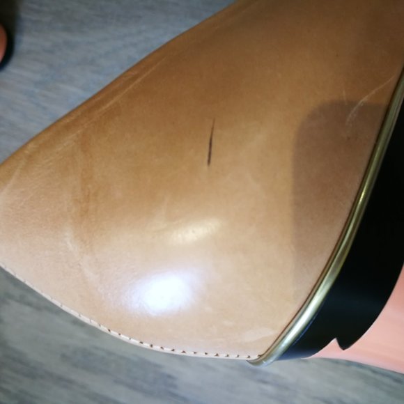 Tanya Heath Beige / Nude Pumps with Changeable Peach and Blue Block Heels (6) - Picture 9 of 12